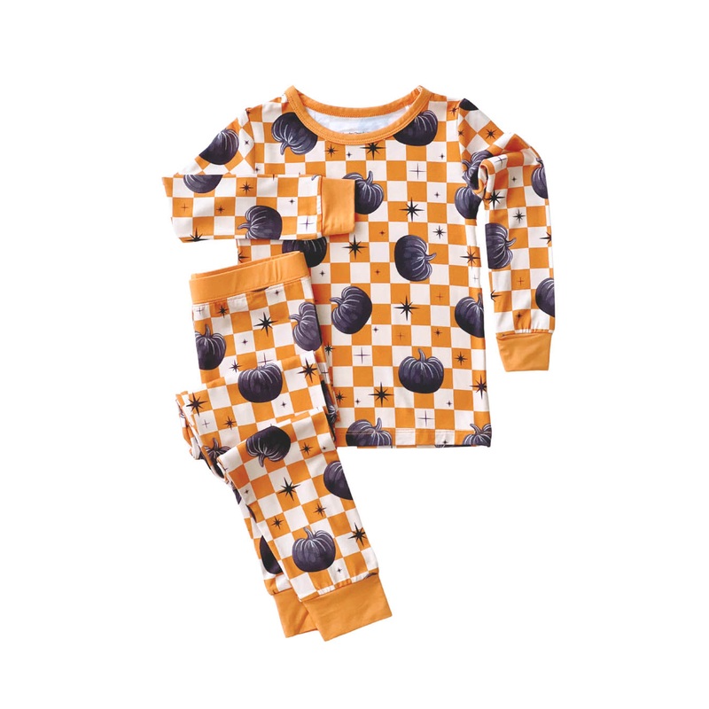 Bamboo Two Piece Set | Checkered Pumpkin