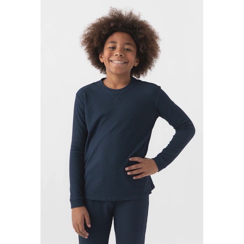 Children’s Bamboo Waffle Knit Base Layer Set