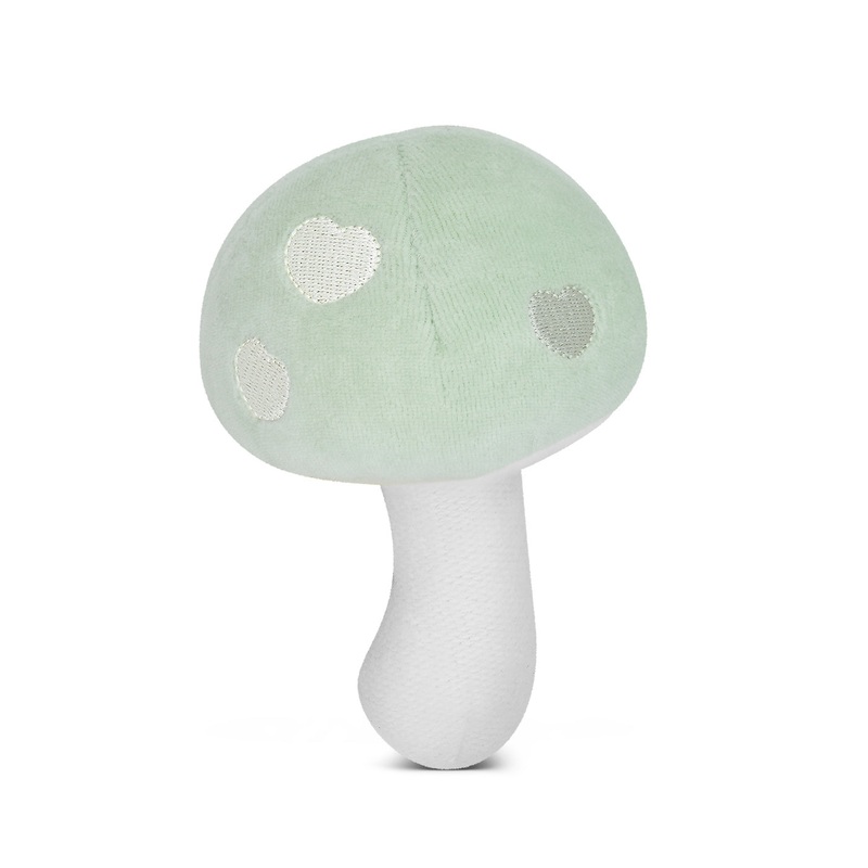 Mushroom Rattle – Mint Velour|Mint