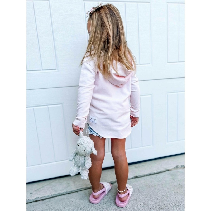 Organic Benji Hoodie Pink|2-3|4-5|6-7|8-9|Pink