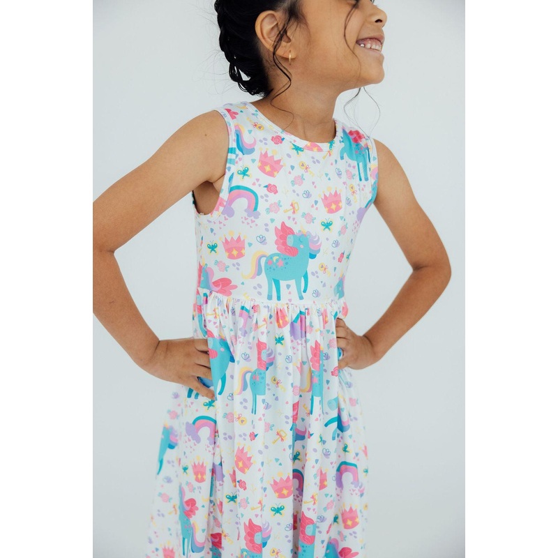 Rainbow Meadows Tank Twirl Dress