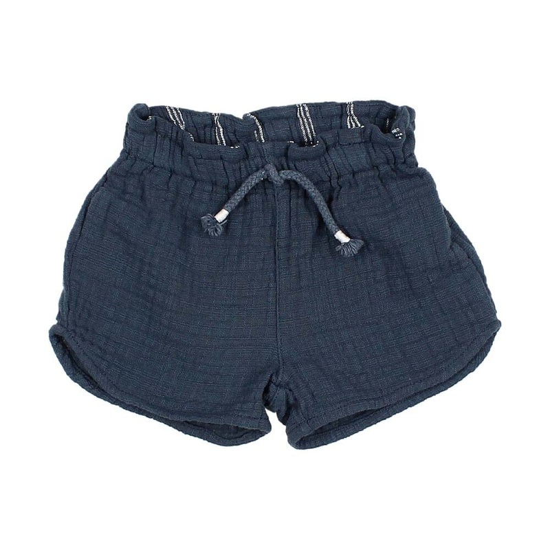 Baby Muslin Shorts – Midnight|3m|6m|12m|18m|24m