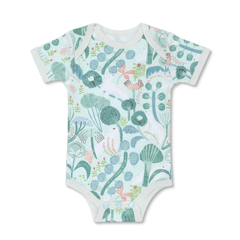 Bamboo Blend Essential Onesie – Minty Bear Bloom