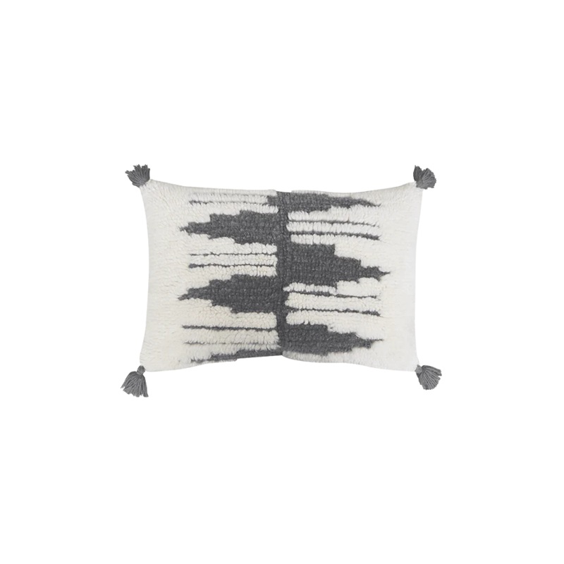 CUSHION ZAGROS NATURAL-GREY|40 x 60 cm|Grey