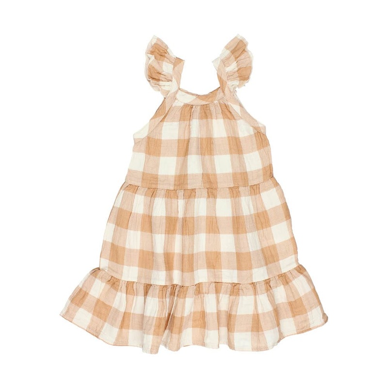 Gingham Dress – Caramel|2yr|3yr|4yr|6yr