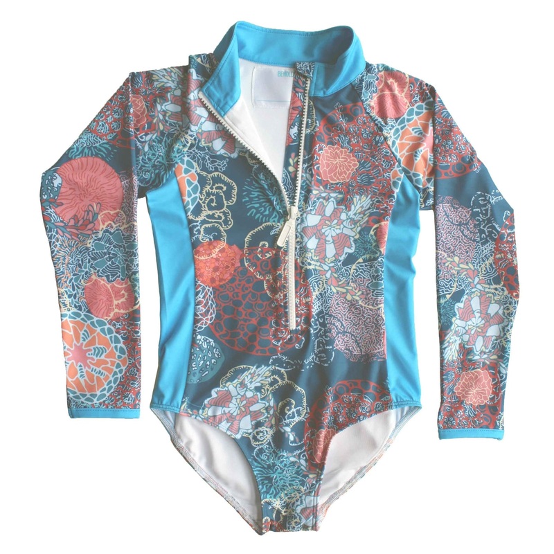 Pearl Full Piece Rash Guard – Coral