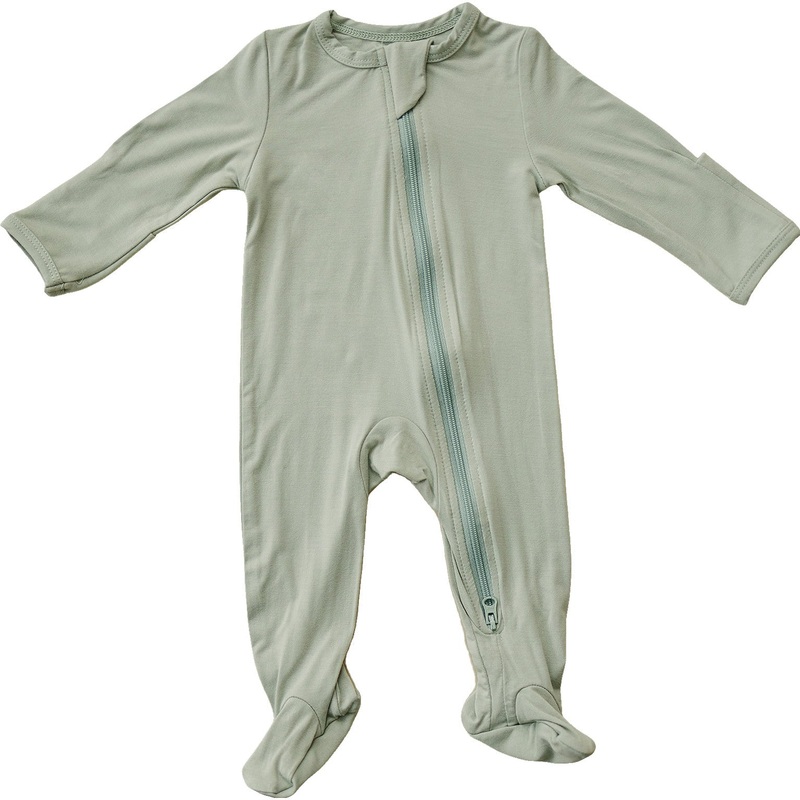 Sage Bamboo Zipper|NB|0-3|3-6|6-12|12-18