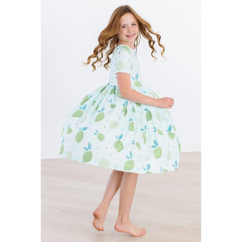 SALE Key Lime Cutie S/S Pocket Twirl Dress