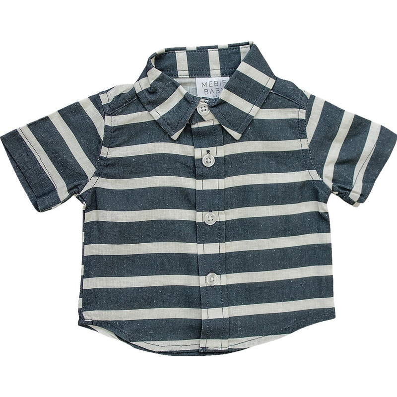 Stripe Linen Button Up Shirt|0-3|3-6|6-12|18|2T|3T|4T|5T/6Y|7Y/8Y|9Y/10Y|11/12Y