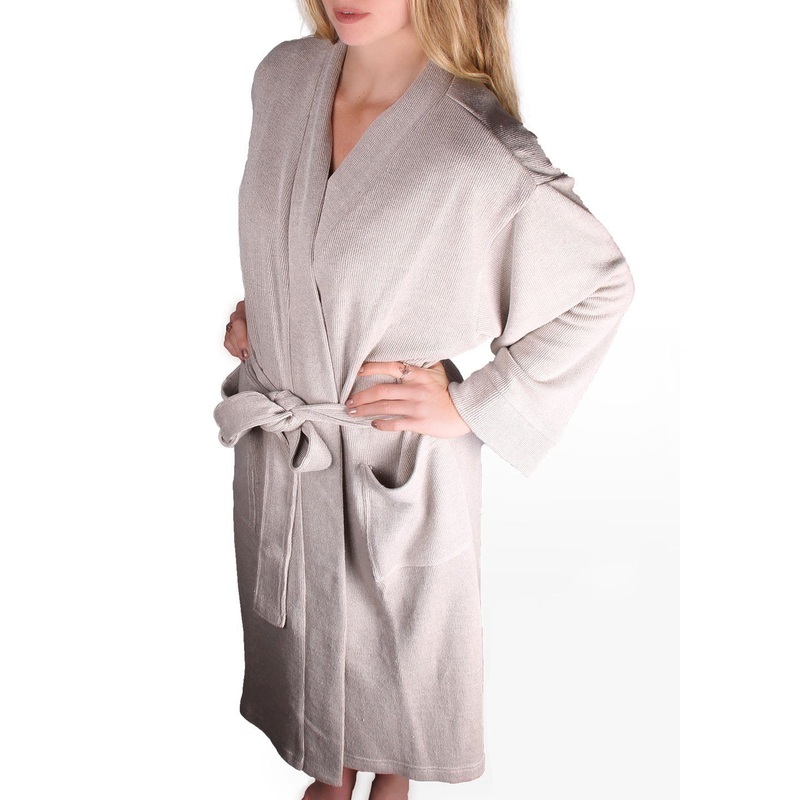 100% Hemp Knit Bathrobe – available in 2 colors