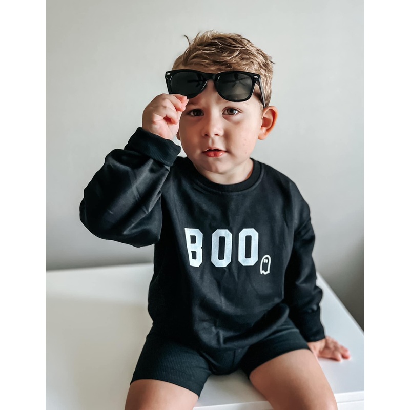 BOO Crewneck Sweatshirt|6-12 months|12-18 months|18-24 months|2T|3T|4T|5T|6