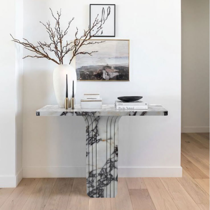 Calacatta Viola Marble Designer Console Polished (W)15 (L)40 (H)32
