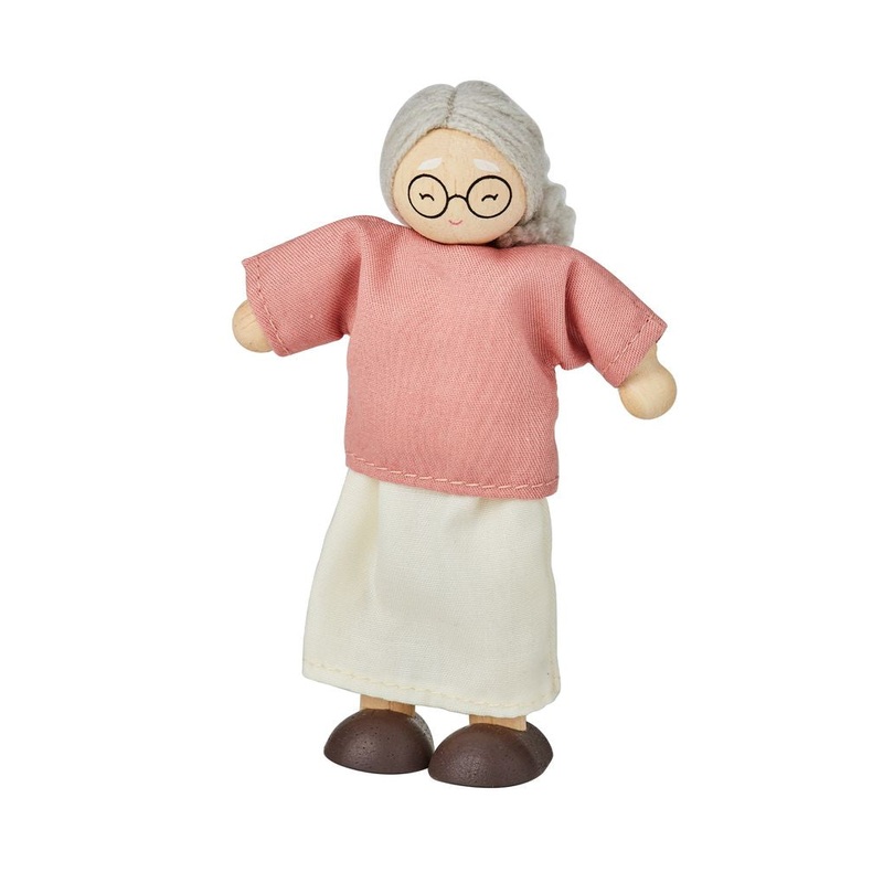 Grandmother Dollhouse Figure – Fair Skin Tone