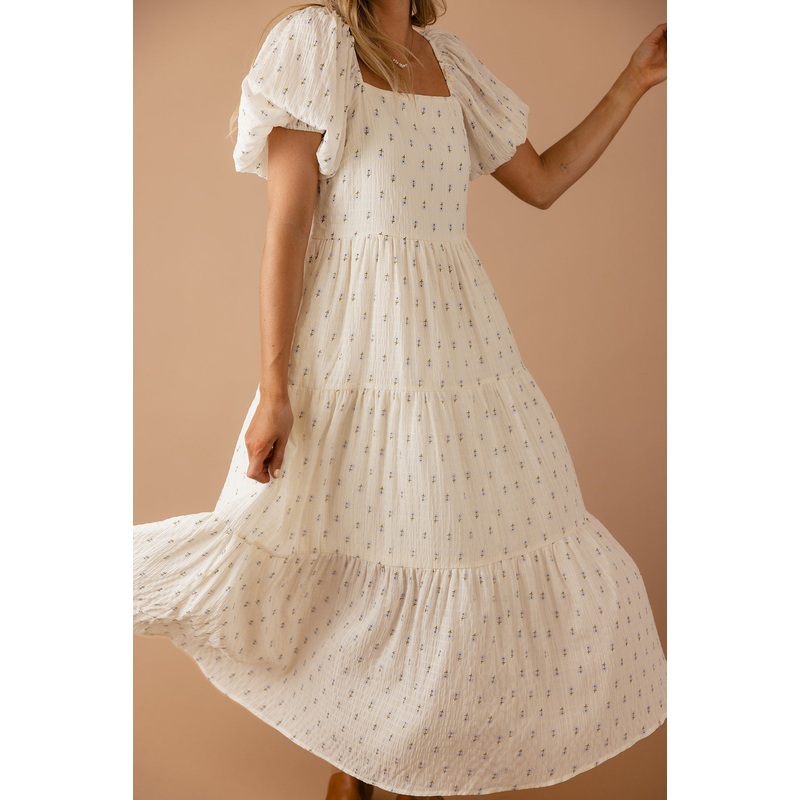 Hartley Square Neck Dress|Ivory|S|M|L