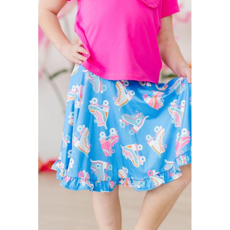 Let the Good Times Roll Ruffle Twirl Skort