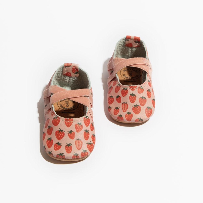Strawberry Fields Ballet Slipper Baby Shoe