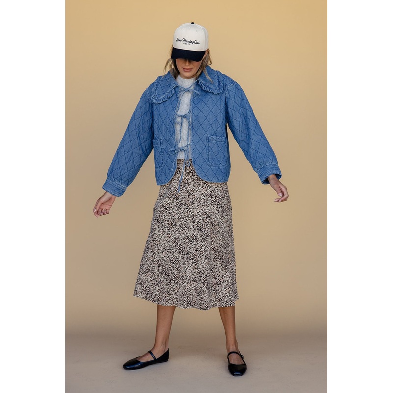 The Lydia Denim Jacket|SteelBlue|S|M|L