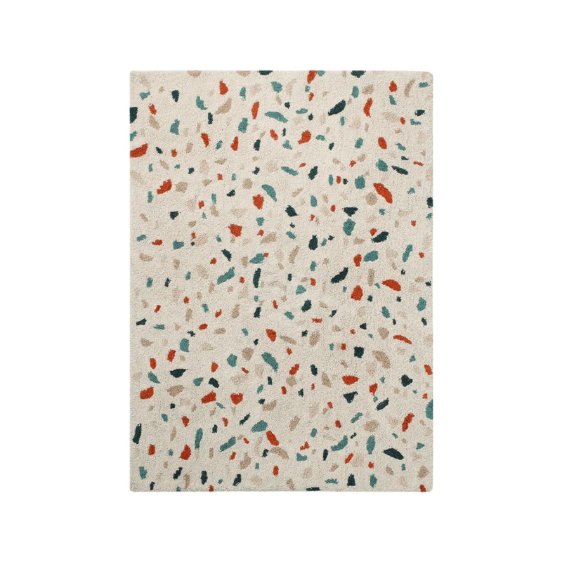 WASHABLE RUG TERRAZZO MARBLE|140 x 200 cm|Multi