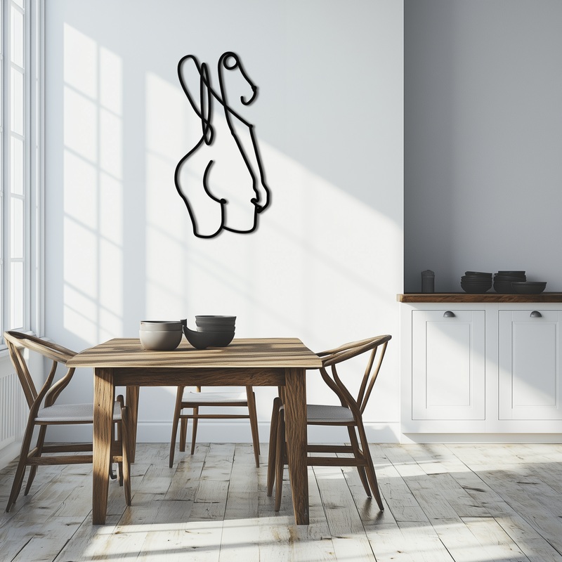 Abstract Female Line Art Metal Wall Decor – KAF082