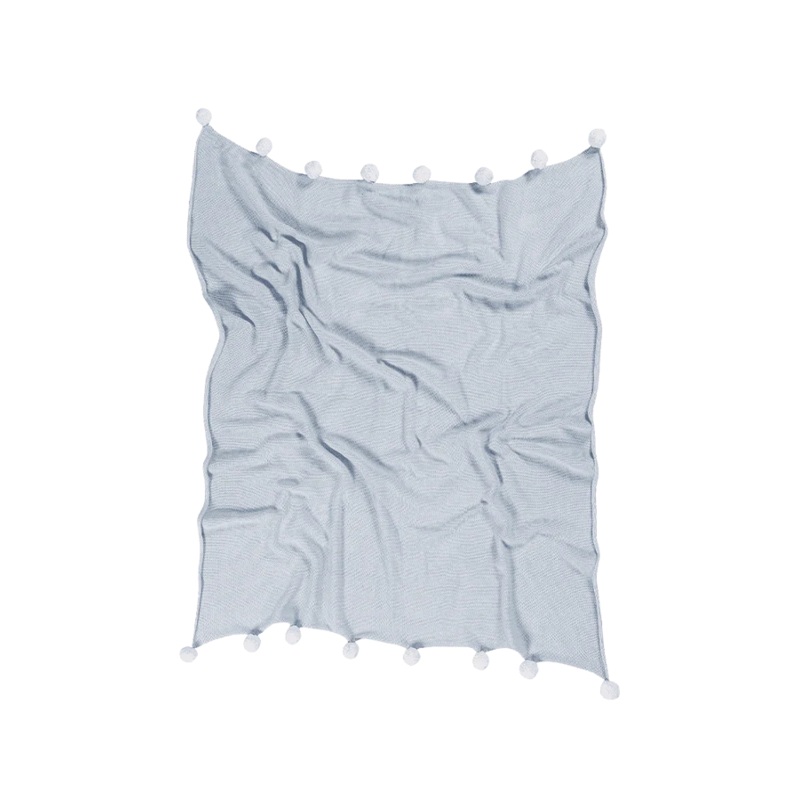 BABY BLANKET BUBBLY SOFT BLUE|100 x 120 cm|Blue