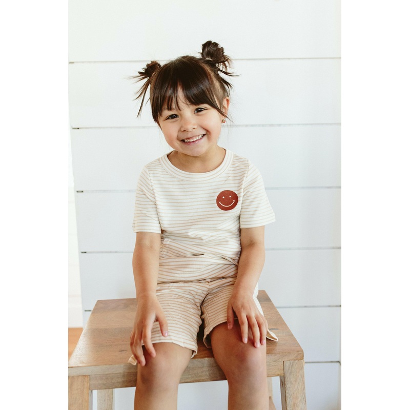 BIKER SET | HAPPY STRIPE|2T|3T|4T|5T