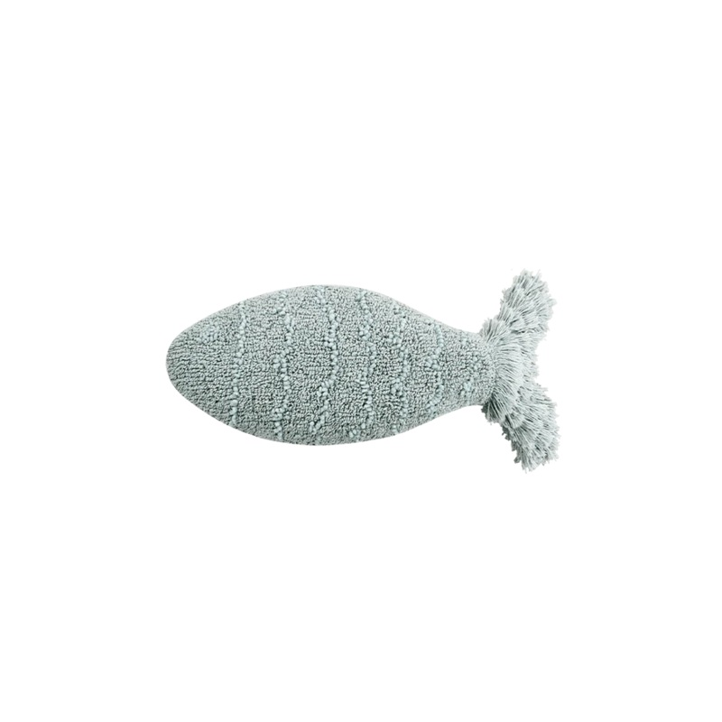 CUSHION BABY FISH AQUA BLUE|60 x 27 cm|Aqua Blue