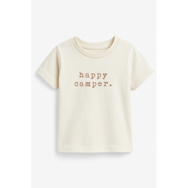 Happy Camper Clay Organic Cotton Short Sleeve Toddler T-Shirt
