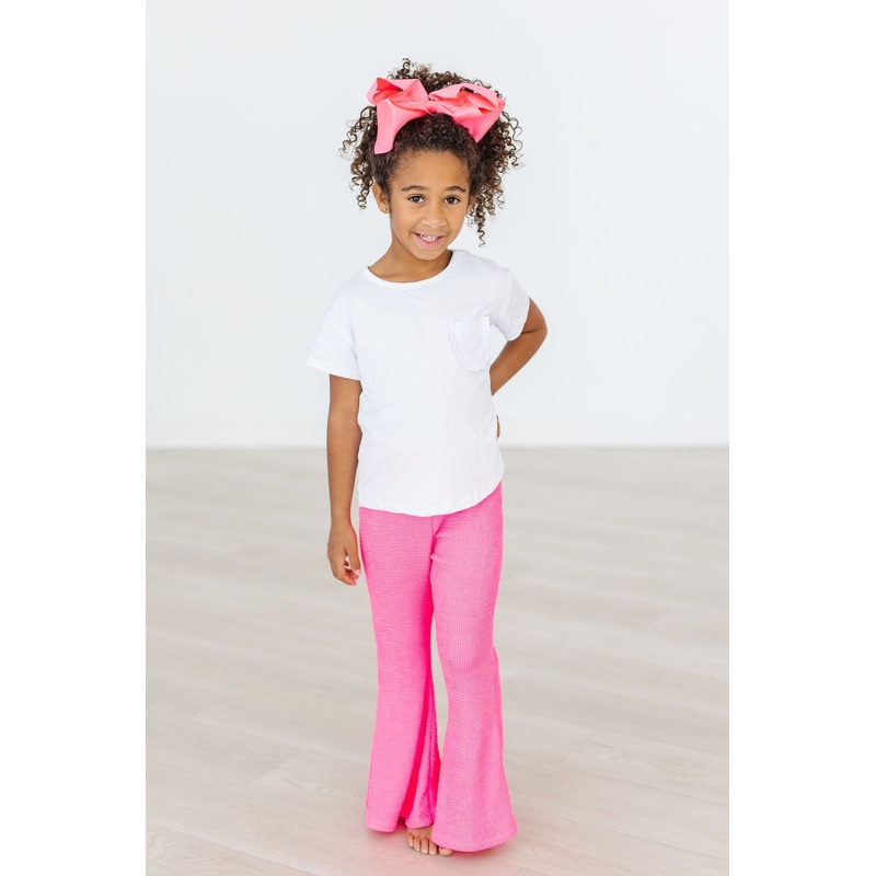 Neon Pink Scrunchy Bells|6-12M|12-24M|2T|3T|4T|5/6|7/8|9/10