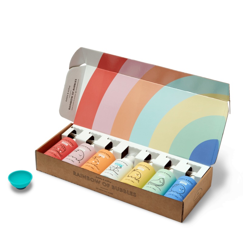 Rainbow of Bubbles Bath Set
