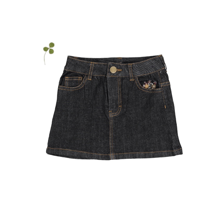 The Denim Skirt – Black|24m|36m|4y|5y|6y|8y|10y