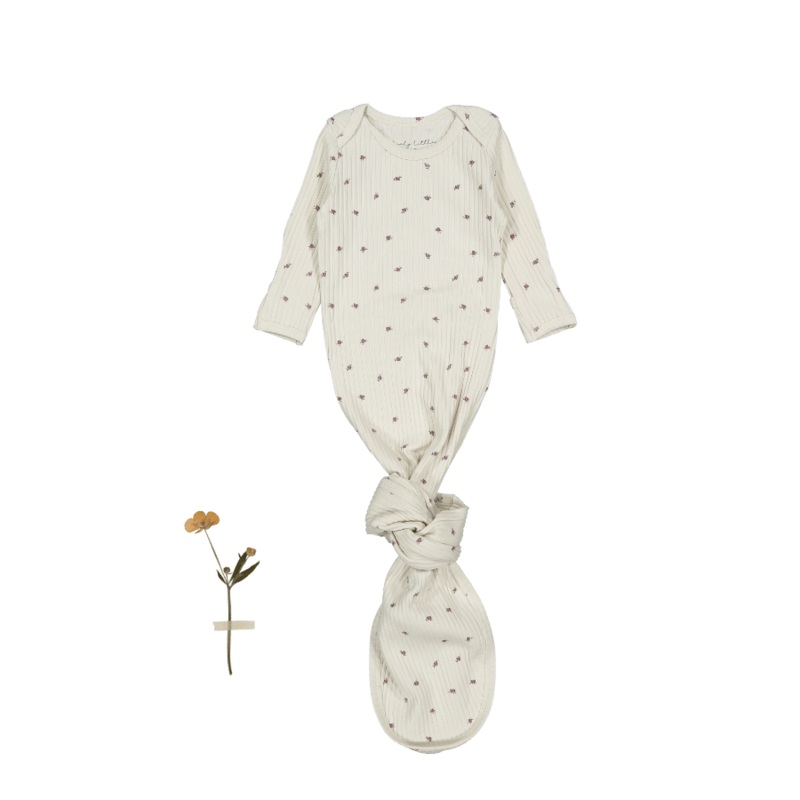 The Printed Baby Gown – Rosa Pink