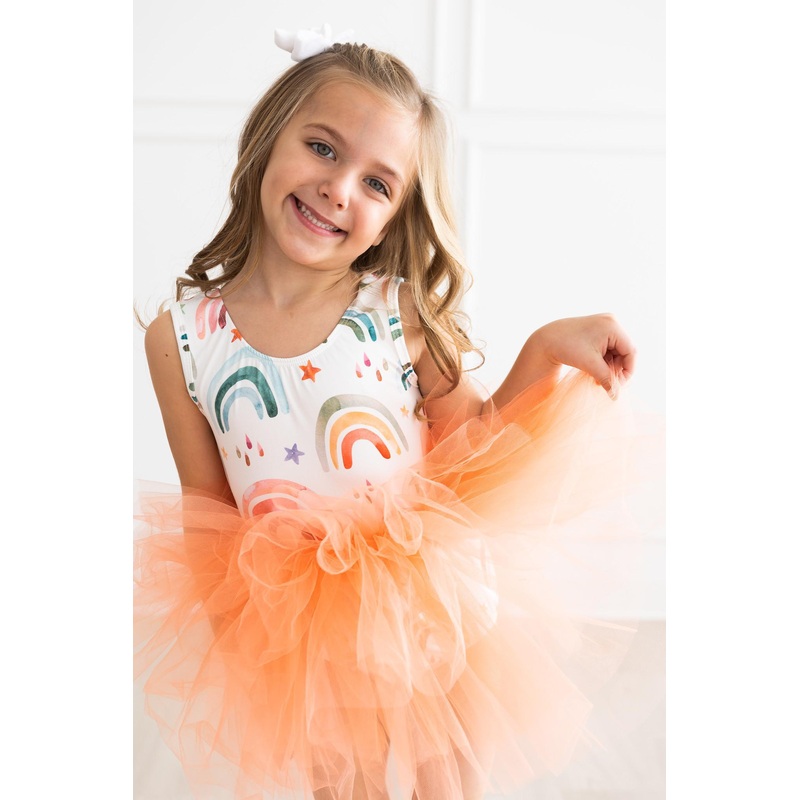 Tonal Rainbow Tank Tutu Leotard