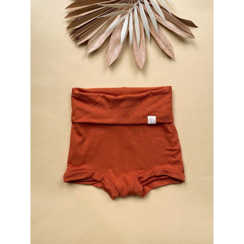 4T, 5T | Fold Over Bloomers | Rust | Bamboo