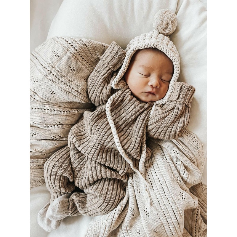 Chunky Rib Pullover – Acorn|Newborn|0-3m|3-6m|6-12m|12-18m|18-24m|Acorn