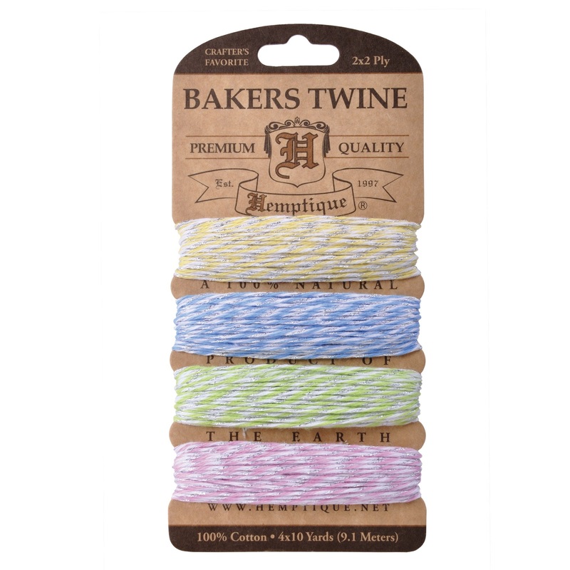 Cotton Bakers Twine Cards Metallic