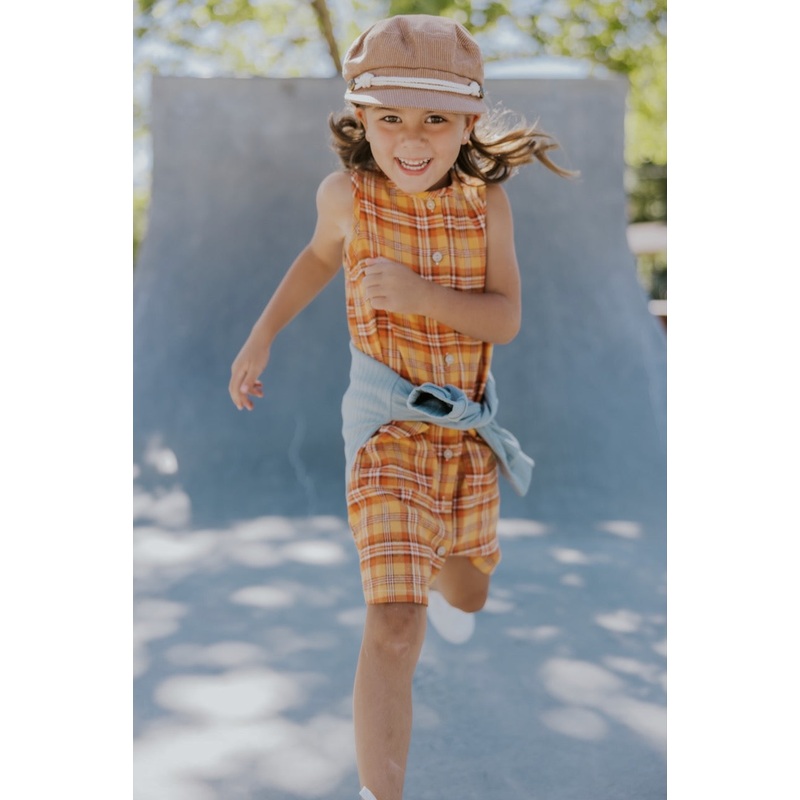 Ill Wait Plaid Dress|DarkOrange|18/24mo|2T|3-4T|5-6T|7-8|9-10|11-12|13-14