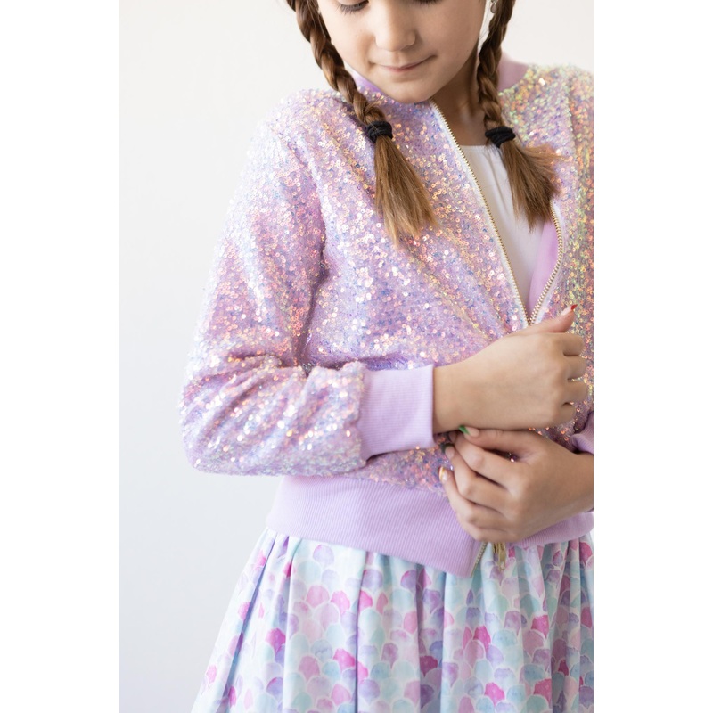 Lavender Sequin Jacket|2T|3T|4T|5/6|7/8|9/10|11/12