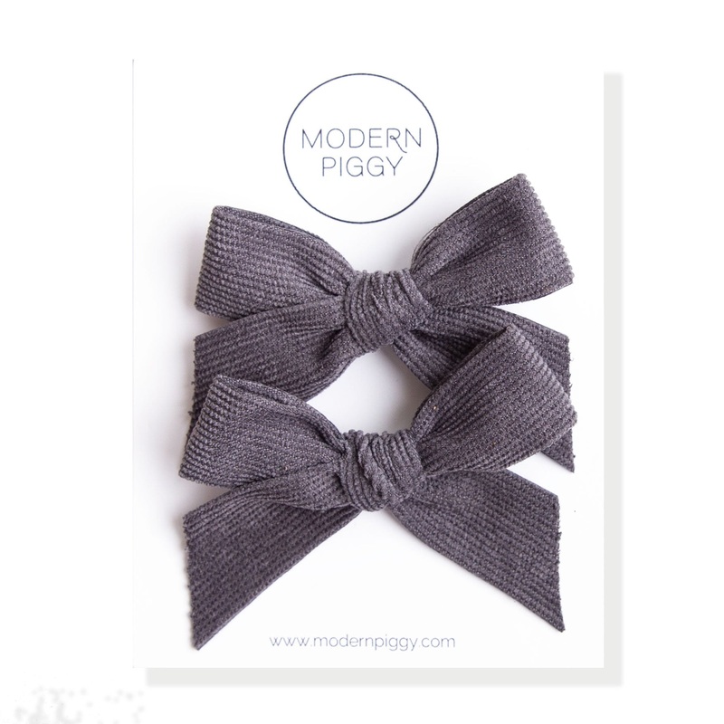 Lead | Pigtail Set – Corduroy Ribbon Bow