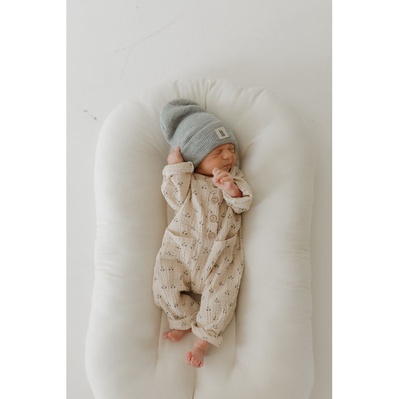 Long Sleeve Muslin Romper | Flora