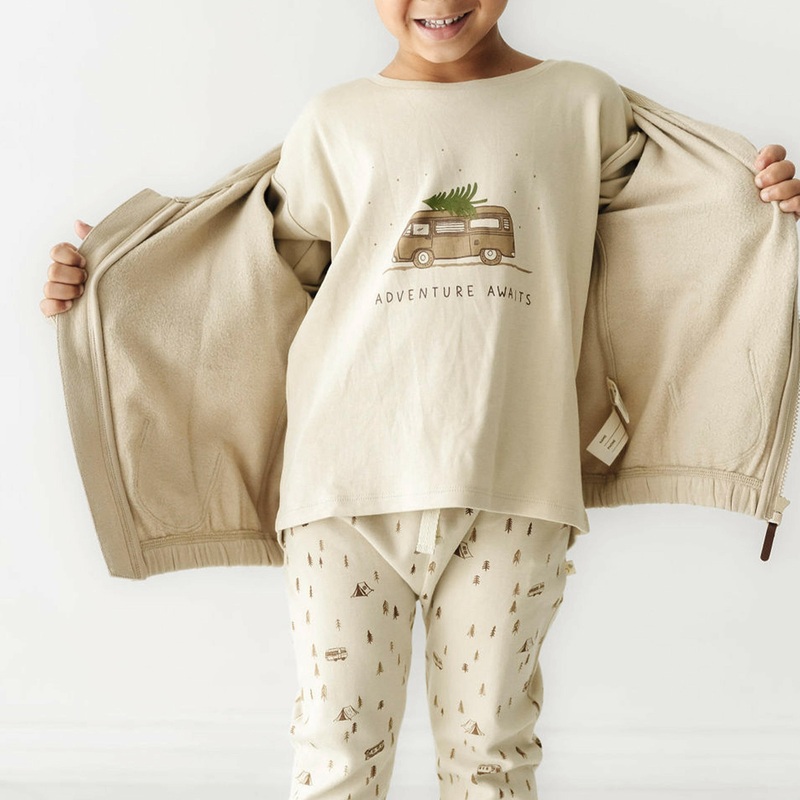 Organic Kids T-Shirt & Pant Set – Adventure Awaits