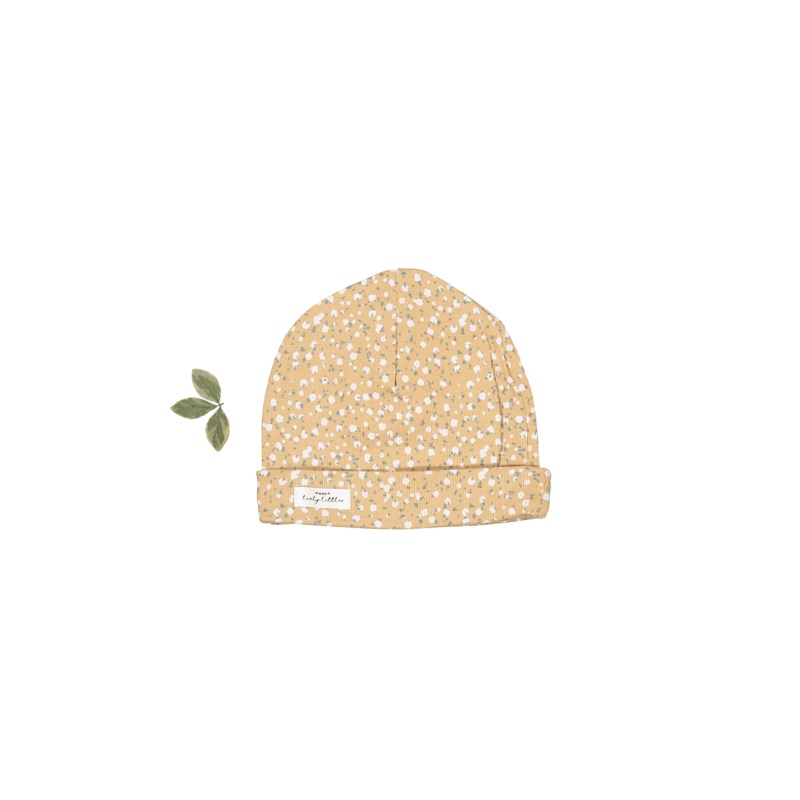 The Printed Hat – Tan Bud|0-3m|3-6m|6-12m|12-36m