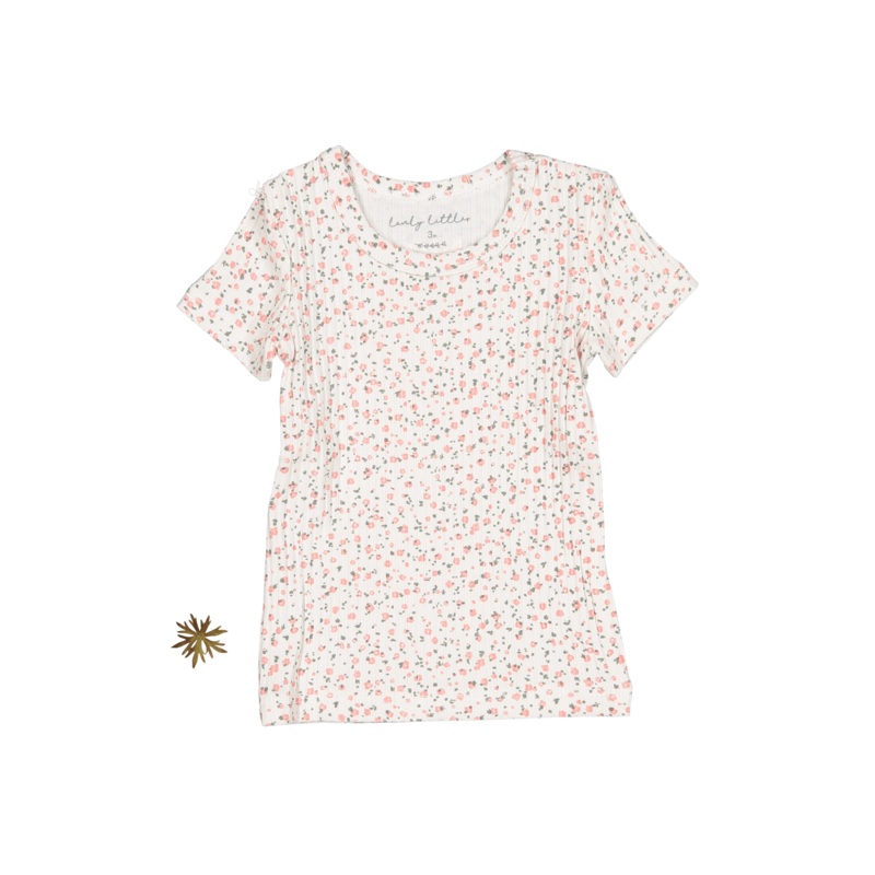 The Printed Short Sleeve Tee – Pearl Bud