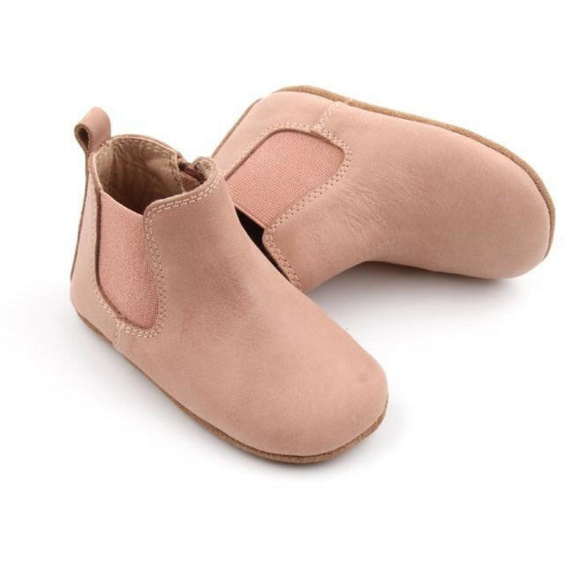 Waxed Leather Chelsea Boot | Color ‘Antelope Pink’ | Soft Sole