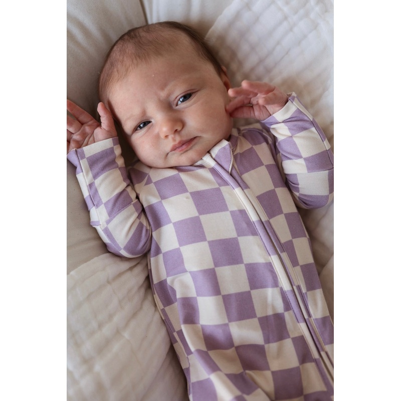 Bamboo Zip Pajama | Grape Soda