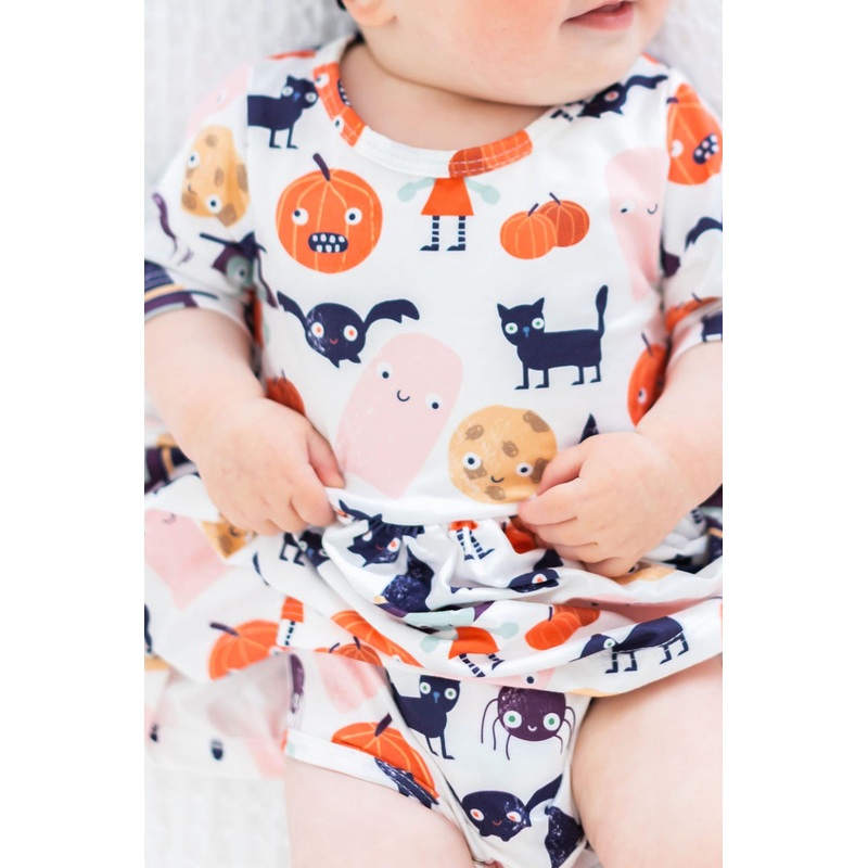 Boo Crew Twirl Bodysuit|0-3M|3-6M|6-12M|12-18M|18-24M