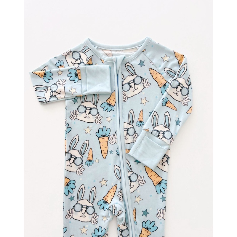 Easter Bamboo Zip Romper | Rad Rabbit