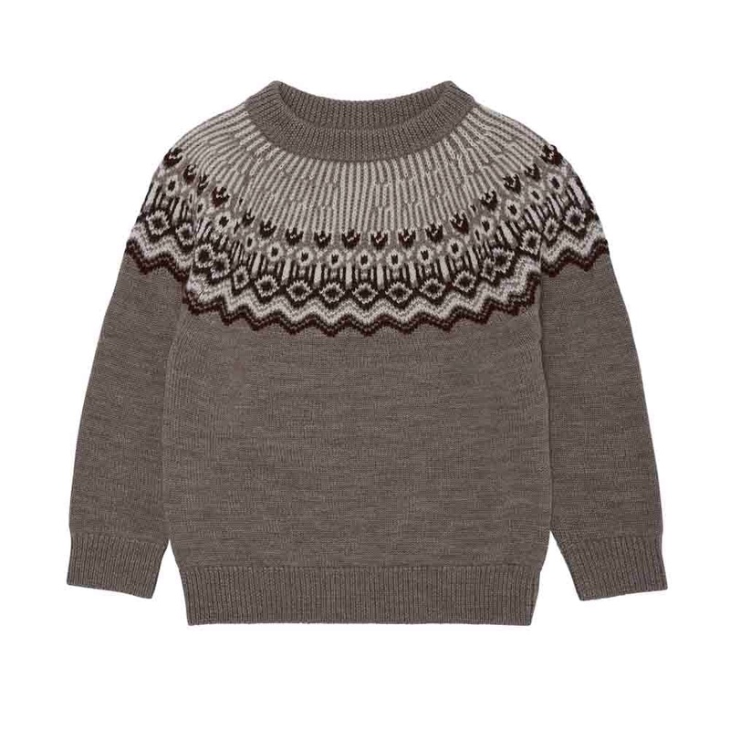 Fair Isle Sweater – Beige Melange