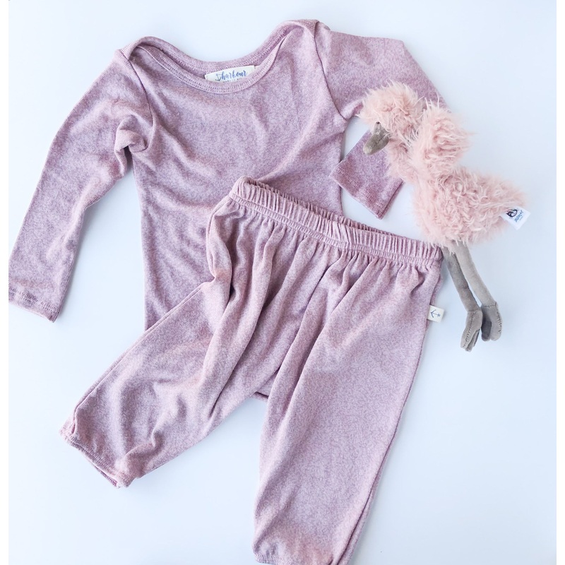 Kids Cozy Pants – Lilac Heather