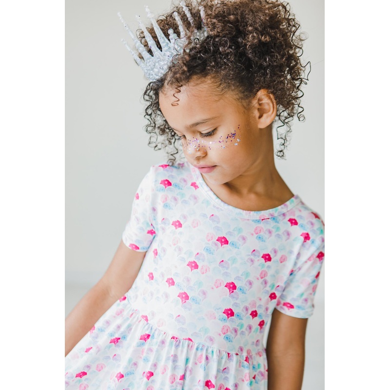 Mermaid Scales S/S Twirl Dress