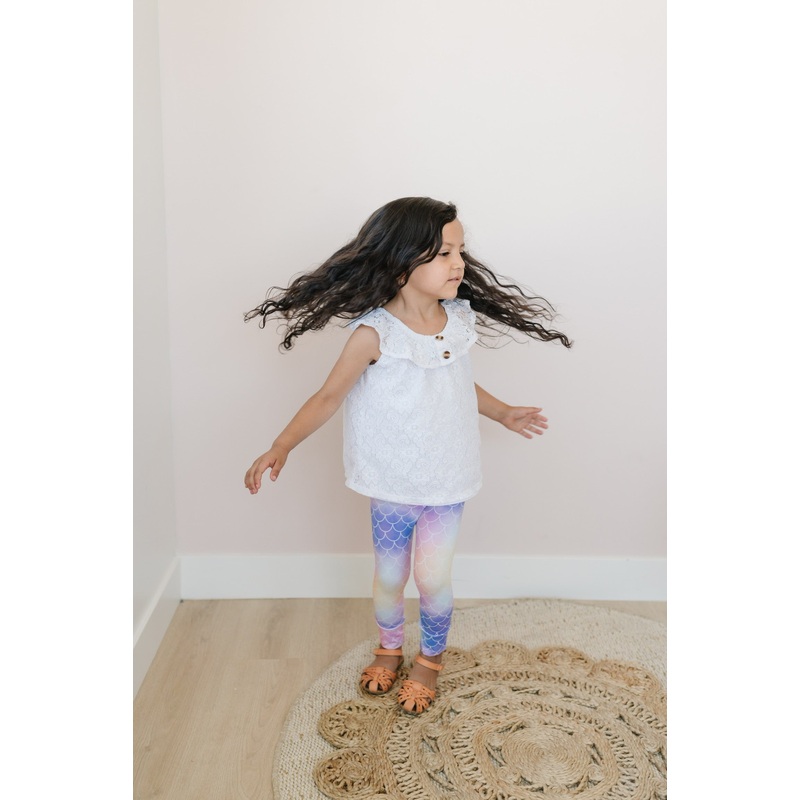 Pastel Mermaid Leggings (Matching)